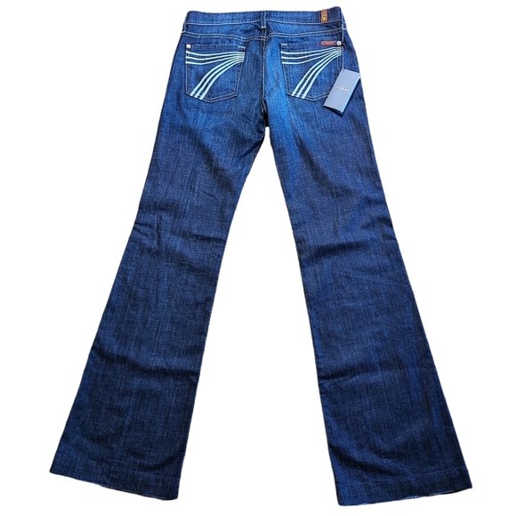 7 For All Mankind Denim - 7FAMK 7 For All Mankind Dojo Flare Wide Leg Jeans Size 29 (Measures 31x35)